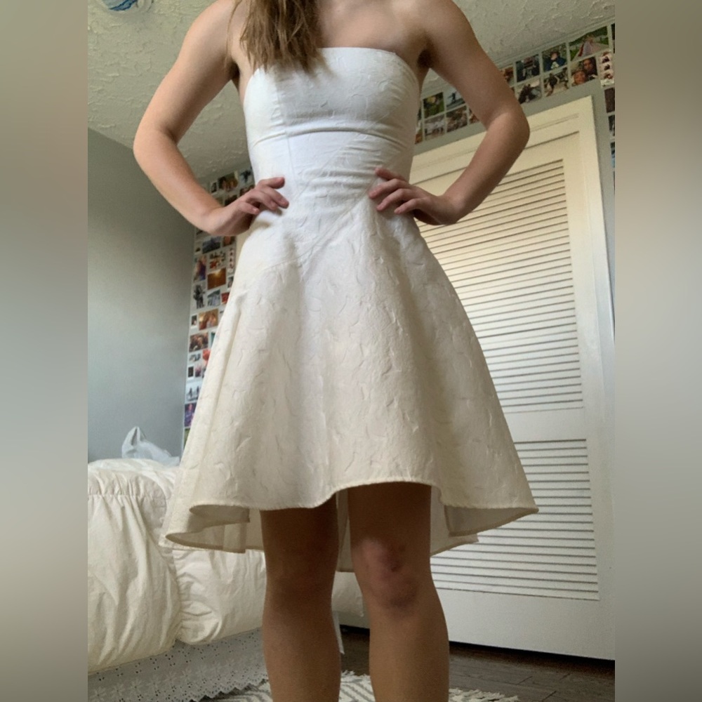 White Strapless Dress